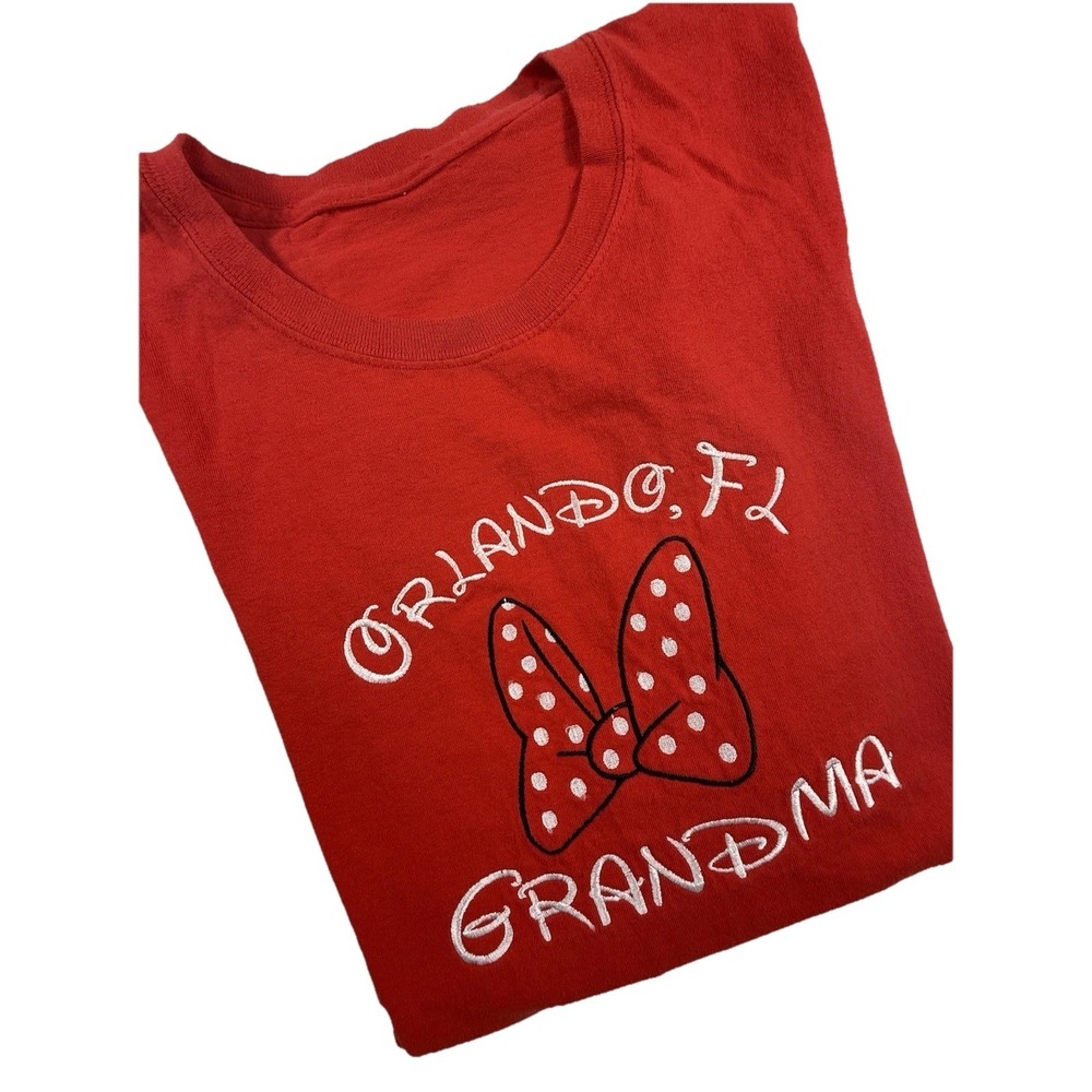 Disney Shirt Womens XL Red Grandma T-shirt